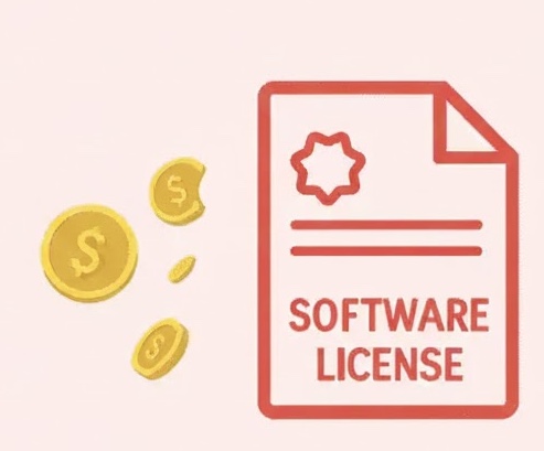 Dashboard showing unused software licenses and cost savings opportunities